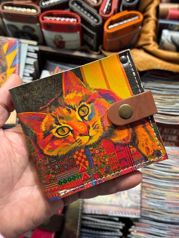 Кошелек с кошкой — фото 1